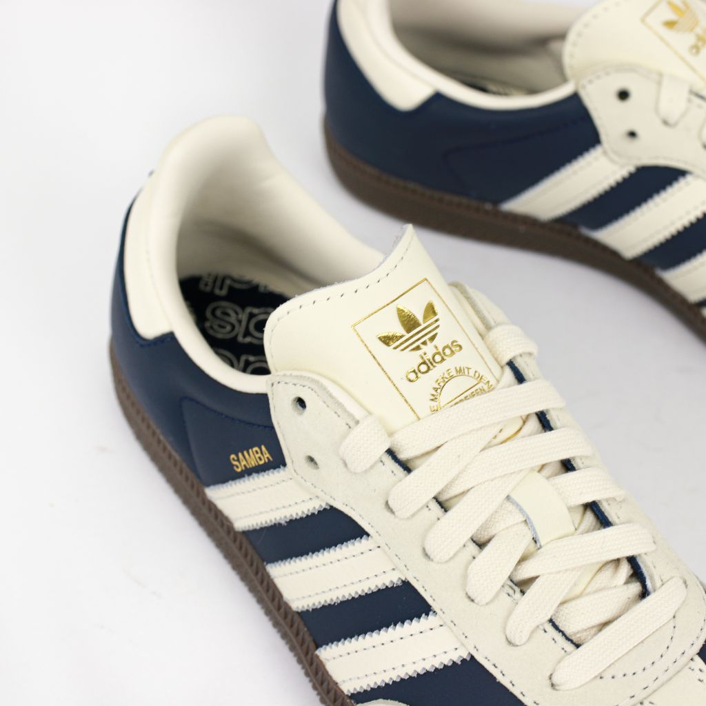 Adidas samba white gold cheap